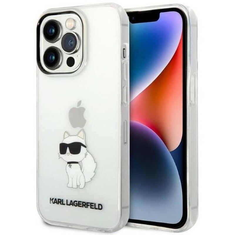 Θήκη Apple iPhone 14 Pro Max - Karl Lagerfeld Ikonik Back Cover Choupette TPU / PC - Clear