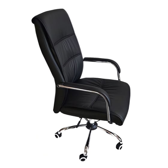 Καρέκλα Γραφείου Artelibre Paisley από PU 74x63x115-123 cm - Μαύρη image 0