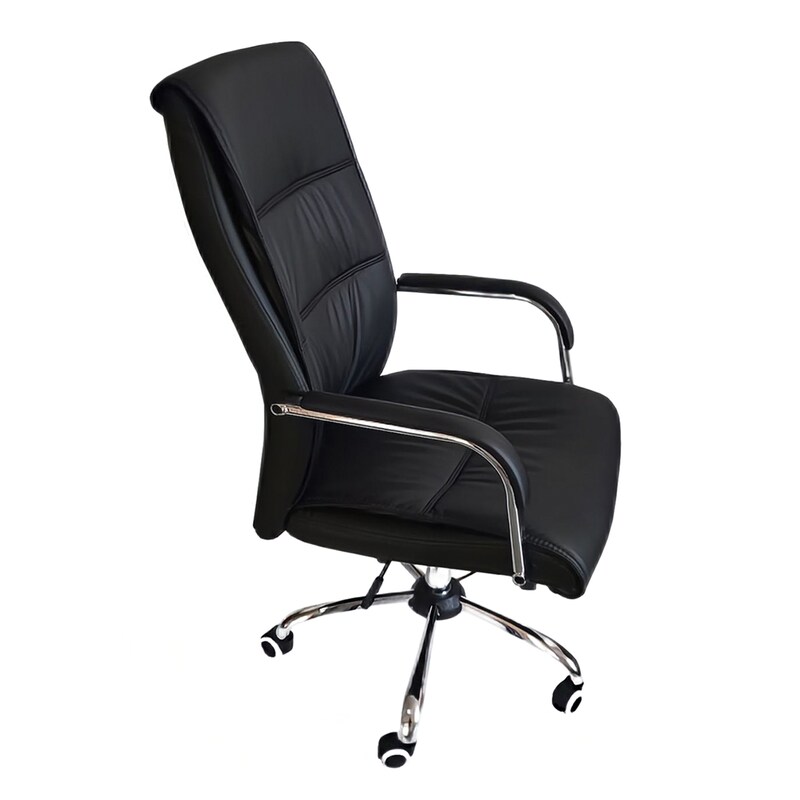 Καρέκλα Γραφείου Artelibre Paisley από PU 74x63x115-123 cm - Μαύρη