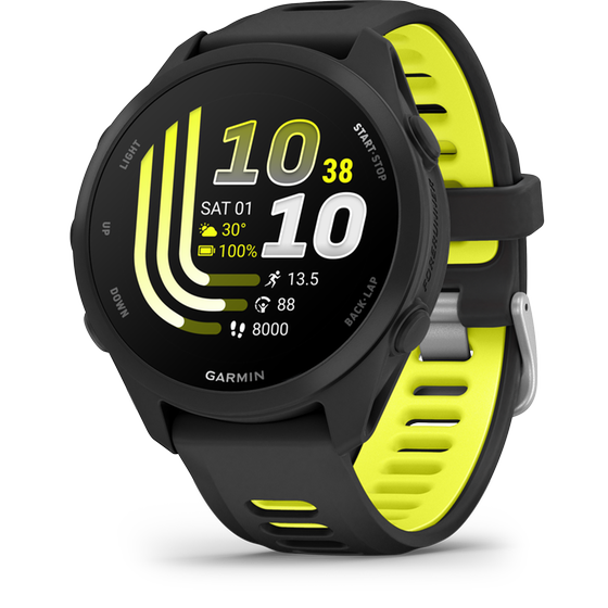 Smartwatch Garmin Forerunner 170 Music 43mm - Black with Amp Yellow image 1