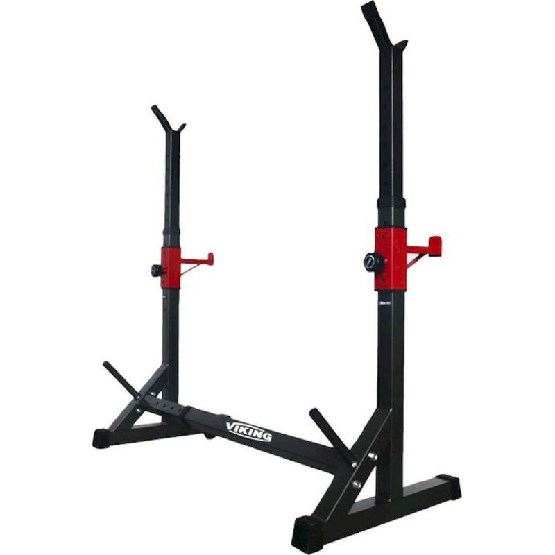 Ορθοστάτες Ενιαίοι Ρυθμιζόμενοι για Άρση Βαρών Δίσκους Βαρών Φ28 mm Viking SR-21 BWS-104873 75-100x57x83-163cm