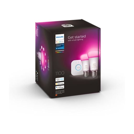 Έξυπνη Λάμπα Philips Starter Kit Hue Brigde E27 2 Τμχ - RGBW image 3