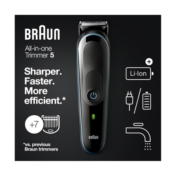 Σετ Περιποίησης BRAUN 7 σε 1 MGK 5345 Μπλε image 9