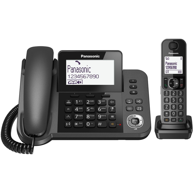 Ασύρματο Τηλέφωνο Panasonic KX-TGF310 Duo – Μαύρο