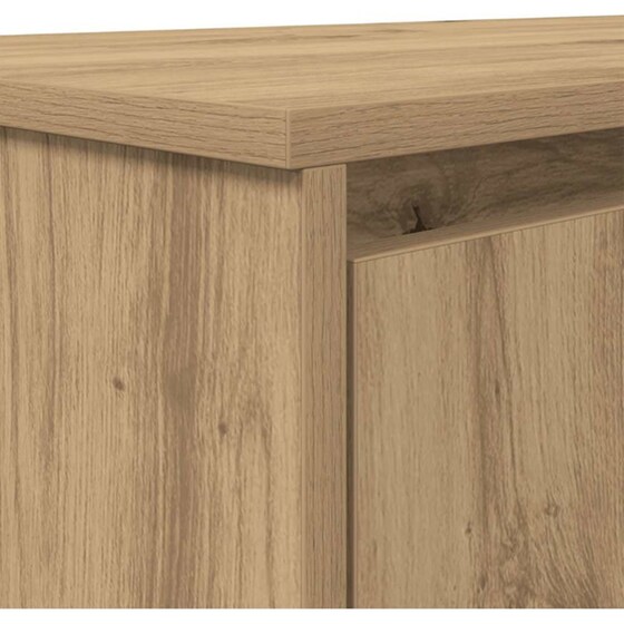 Γραφείο VidaXL από Επεξεργασμένο Ξύλο 120x42x76 cm - Artisan Δρυς image 7