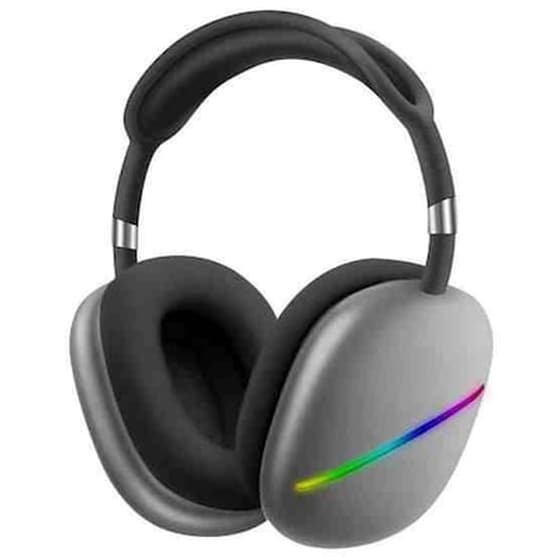 Akz Max10 Head-mounted Rgb Wireless Bluetooth Music Headset With Microphone, Support Tf Card (black) image 1
