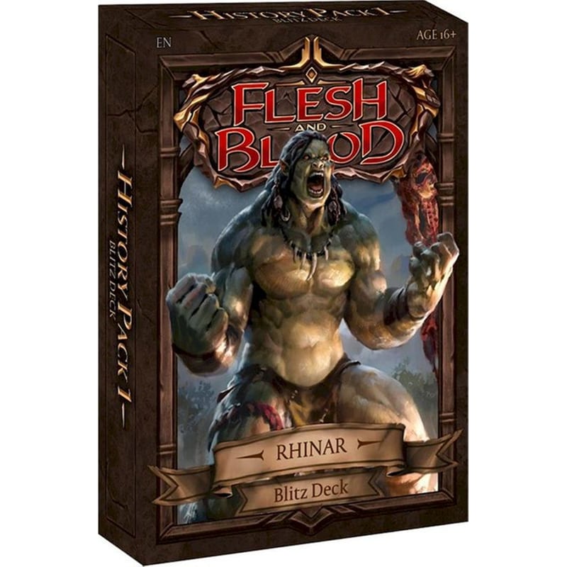 Flesh And Blood Tcg – History Pack 1 Blitz Deck (Rhinar)