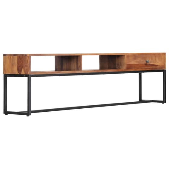 Έπιπλο Τηλεόρασης VidaXL Ξύλινο/Μεταλλικό 160x30x45cm - Καφέ/Μαύρο image 7