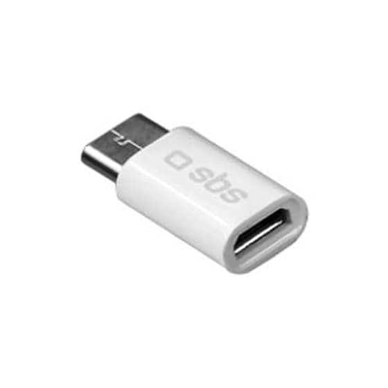 Αντάπτορας Sbs microUSB to Usb-C - White image 1
