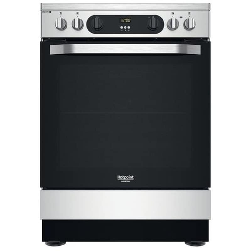 HOTPOINT HOTPOINT HS68V8CHX 83 Lt Inox Ηλεκτρική Κουζίνα Κεραμική