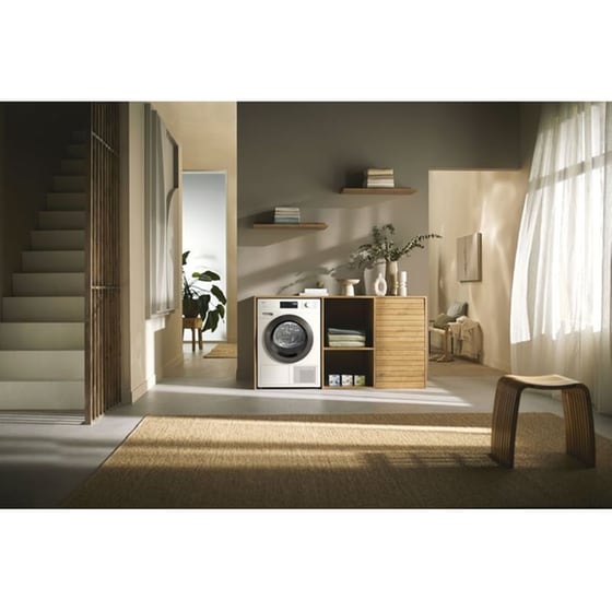 MIELE TEC655WP EcoSpeed 8 kg με Αντλία Θερμότητας Λευκό Στεγνωτήριο Ρούχων image 4