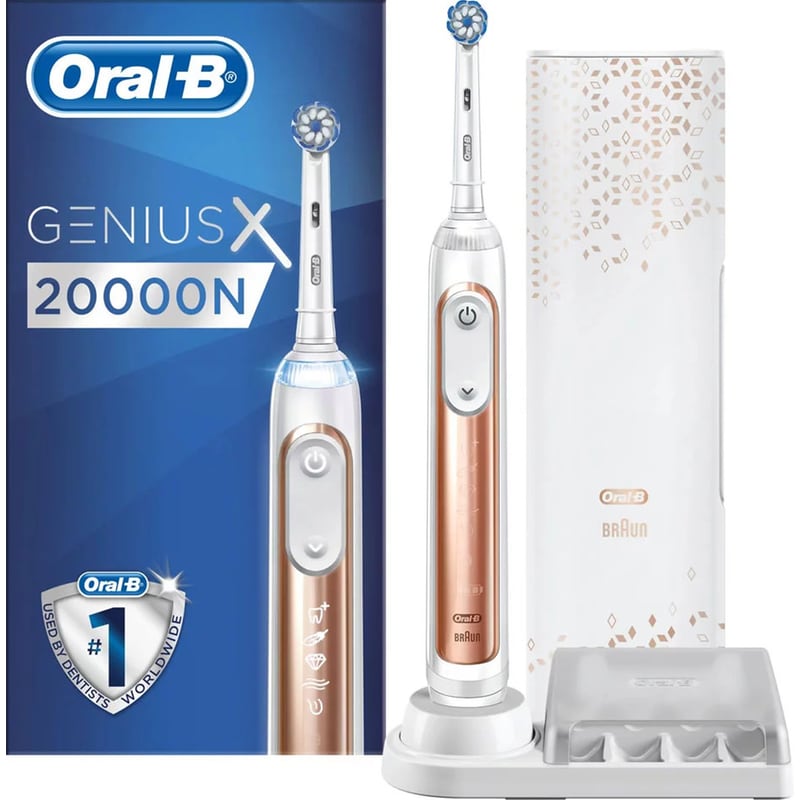 ORAL B Ηλεκτρική Οδοντόβουρτσα ORAL-B Genius X 20000N - Ροζ/ Χρυσό