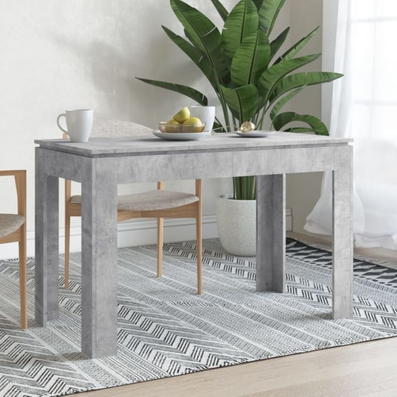 Τραπεζαρία Vidaxl από Μοριοσανίδα 120x60x76 cm - Γκρι Του Σκυροδέματος image 2