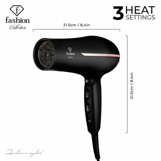BERLINGER HAUS FTV0144 Επαγγελματικό Πιστολάκι Μαλλιών 2300W Μαύρο image 1