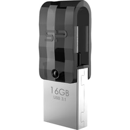 Silicon Power Mobile C31 16GB USB 3.1 Stick με σύνδεση USB-A & USB-C Γκρι