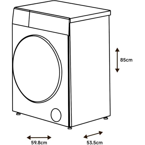 MIJIA QMP4672EU 8 kg 1400 Στροφές Λευκό Πλυντήριο Ρούχων image 9