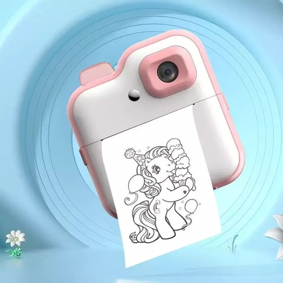 Andowl C8 Compact Φωτογραφική Μηχανή Θερμικής Εκτύπωσης Ροζ image 3