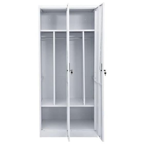 Ντουλάπα Vidaxl από Χάλυβα 80x50x180cm - Ανοιχτό Γκρι image 1