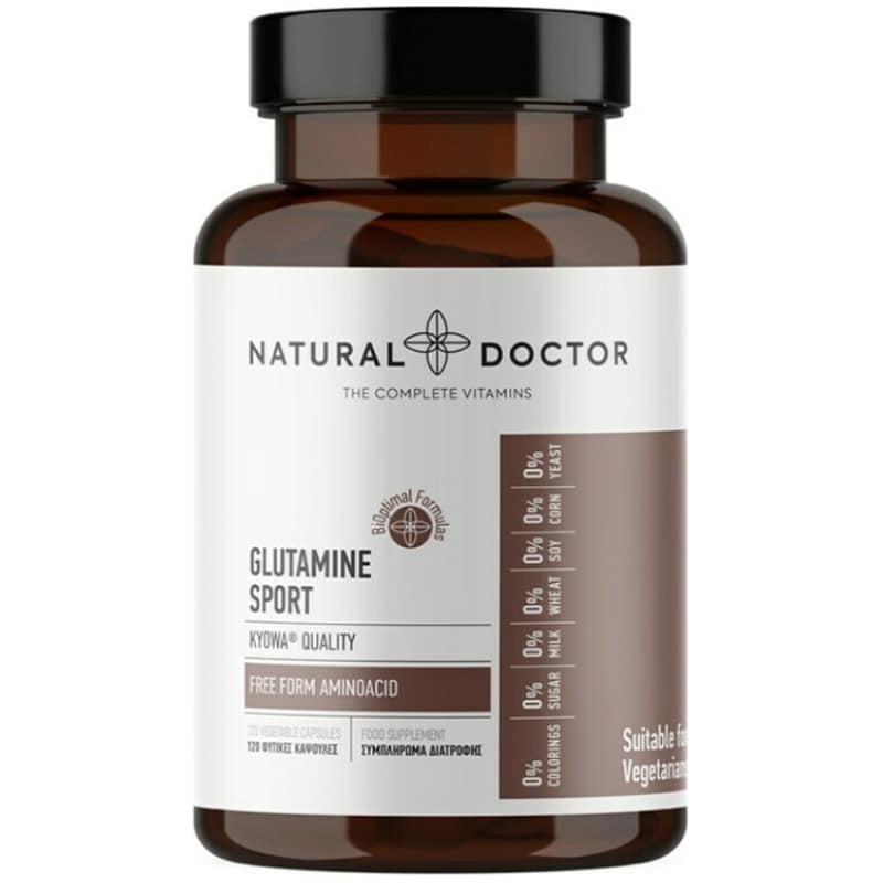 Αμινοξύ Natural Doctor Glutamine Sport - 120 κάψουλες