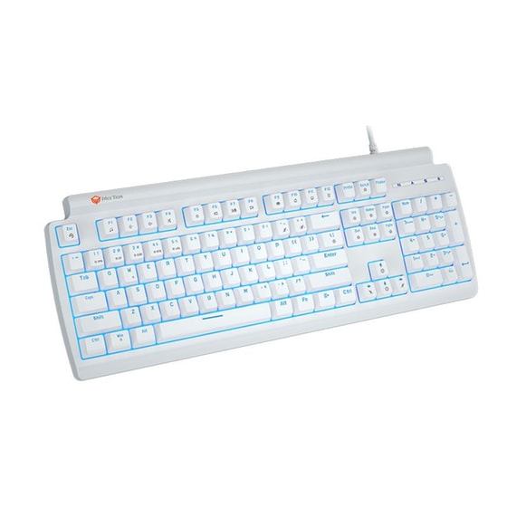 Meetion Mk600rd Gaming Μηχανικό Ενσύρματο Πληκτρολόγιο Λευκό (US) image 2
