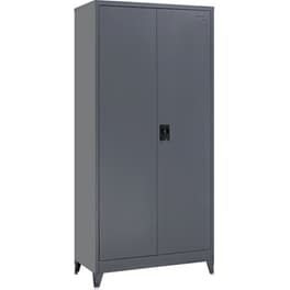 Ντουλάπα Vesta Δίφυλλη Μεταλλική 70x40x181cm - Ανθρακί
