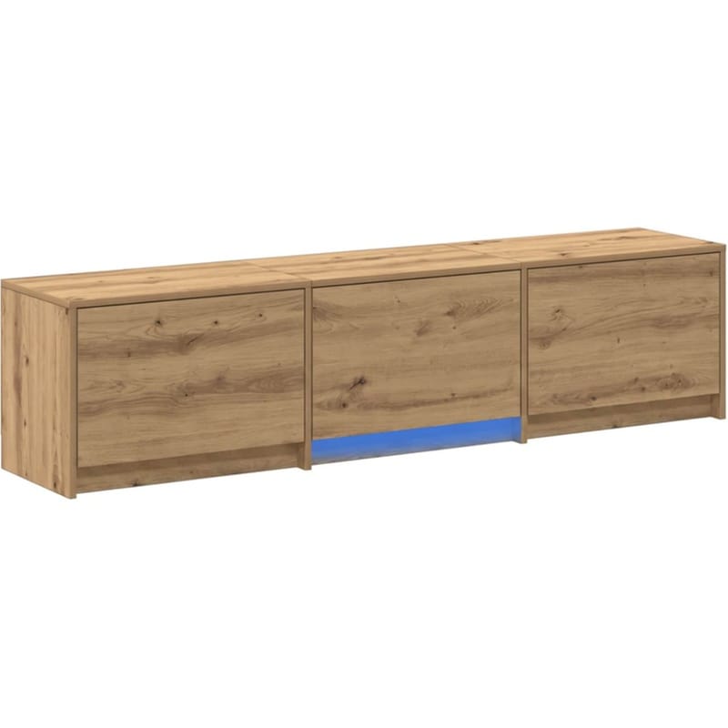 Έπιπλο Τηλεόρασης VidaXL με LED 165 x 34 x 40 cm - Καφέ