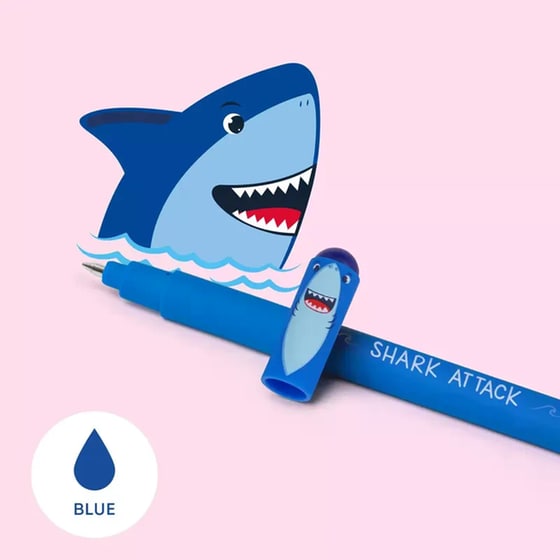 Στυλό Gel Legami Erasable Shark Blue 0.7 mm Μπλε image 1