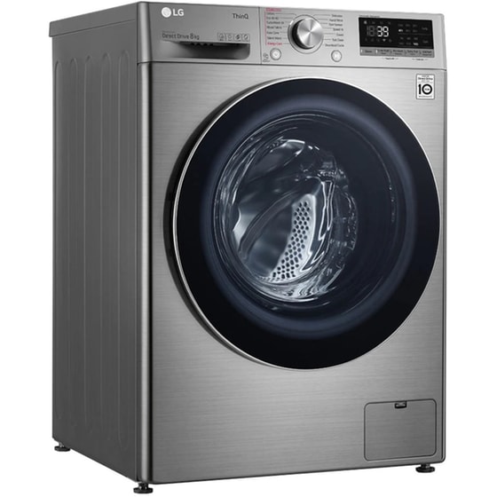 LG F4WV708S2TE με Direct Drive Μοτέρ 8 kg 1.400 Στροφές Inox Πλυντήριο Ρούχων image 2