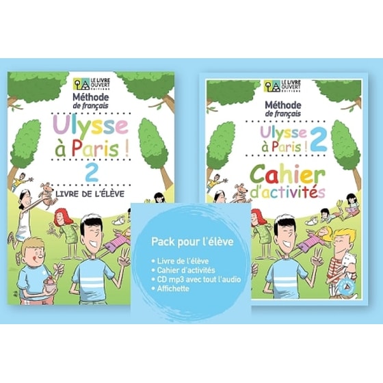 Ulysse a Paris 2 Pack Livre de l'eleve - Cahier d’activites - Cd rom - affichette image 0