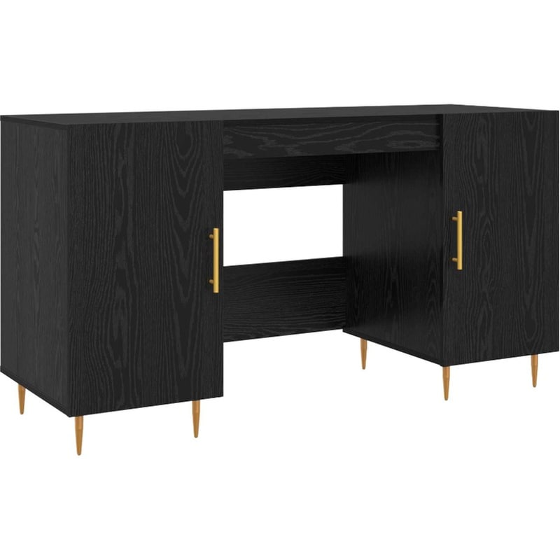 Γραφείο VidaXL από Επεξεργασμένο Ξύλο 140x50x75 cm - Μαύρη Δρυς