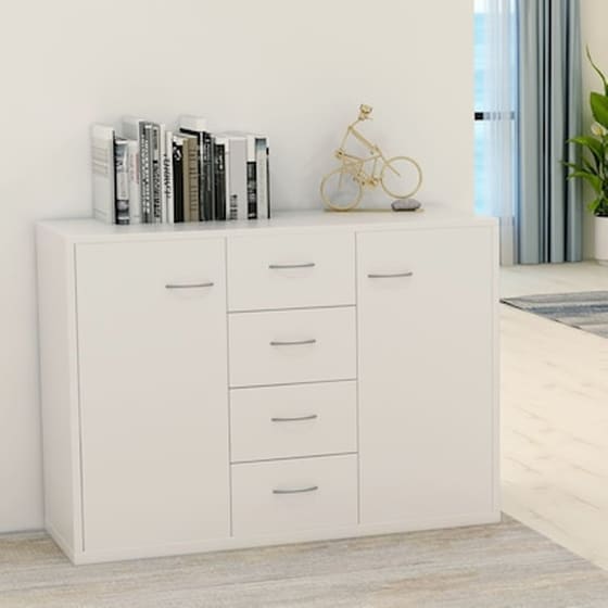 Vidaxl Μπουφές Λευκός 88 X 30 X 65 Εκ. Από Μοριοσανίδα image 0