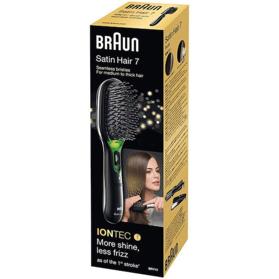 BRAUN BR710E Satin Hair 7 Βούρτσα Μαλλιών με Μπαταρίες Μαύρο image 5