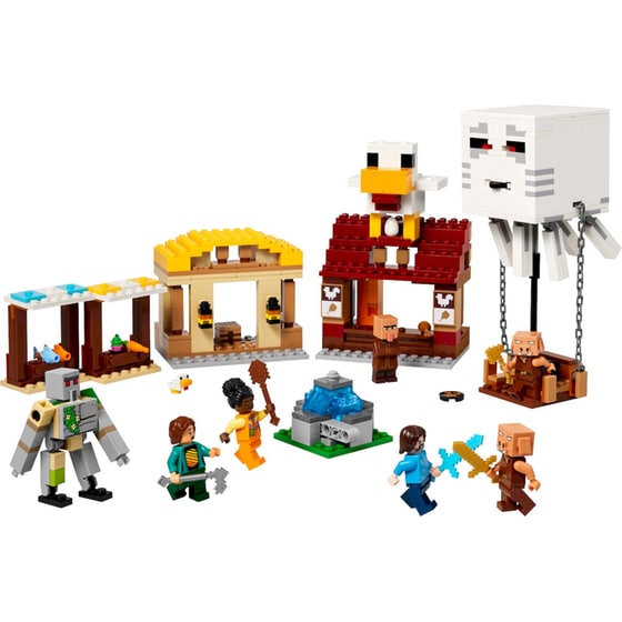 LEGO® Minecraft Movie The Ghast Balloon Village Attack (21273) image 3