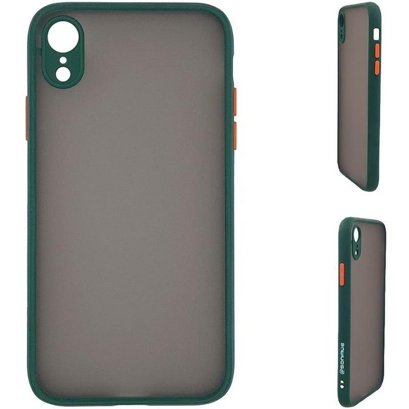 Θήκη Apple iPhone XR - Sonique Color Button Bumper - Πράσινο