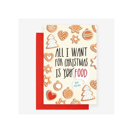 Χριστουγεννιάτικη Κάρτα Legami Christmas Is Food - 11.5x17cm image 1