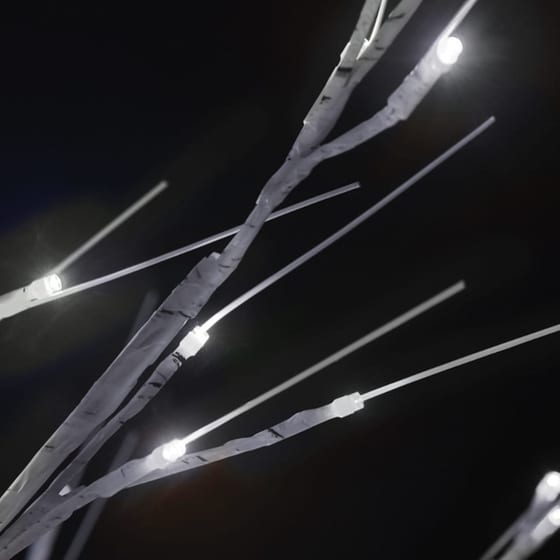 Vidaxl Χριστουγ. Δέντρο Εξωτ./εσωτ. Χώρου 200led Ψυχρό Λευκό 1,8μ Ιτιά image 5