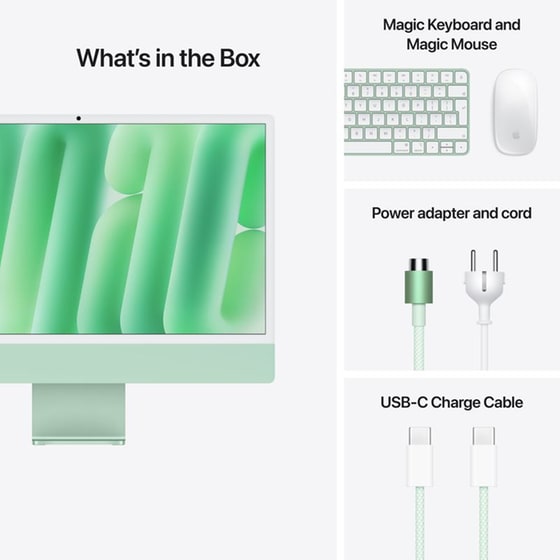 Apple iMac 24" 4.5K Retina Display (Apple M4 8C/16GB/256GB SSD/8C GPU) - Green image 8