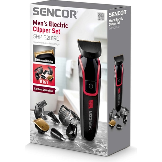 Κουρευτική Μηχανή/Trimmer Sencor SHP 6201RD Μαύρο/Κόκκινο image 10