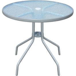 Τραπέζι Εξωτερικού Χώρου VidaXL Bistro από Ατσάλι φ80x71 cm - Γκρι