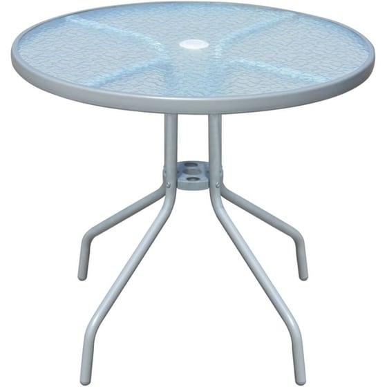 Τραπέζι Εξωτερικού Χώρου VidaXL Bistro από Ατσάλι φ80x71 cm - Γκρι image 0