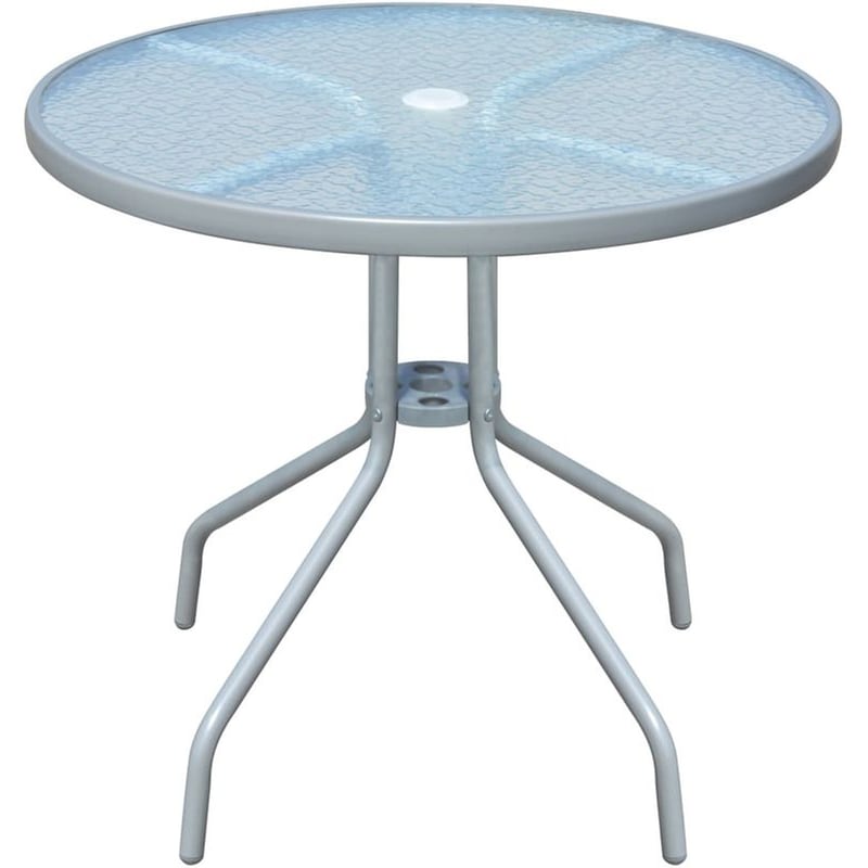 Τραπέζι Εξωτερικού Χώρου VidaXL Bistro από Ατσάλι φ80x71 cm - Γκρι