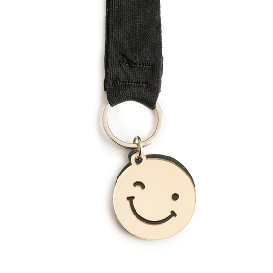 Μπρελόκ Λαιμού Lycsac Happy Emoji Χρυσό image 1