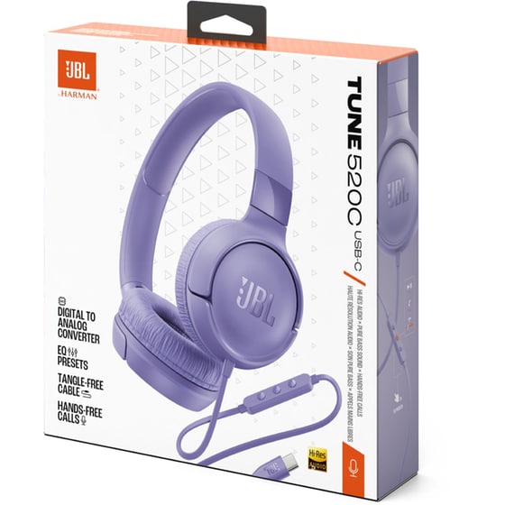 JBL Tune 520C Ενσύρματα Ακουστικά USB-C  - Μωβ image 9
