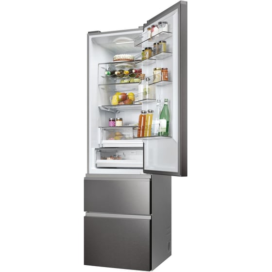 HAIER HTW5620CNMP Total No Frost 414 Lt Dark Inox Ψυγειοκαταψύκτης image 4