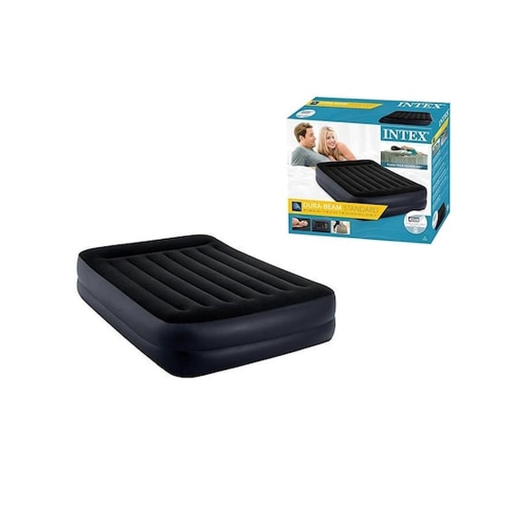 Intex Φουσκωτό Στρώμα Υπέρδιπλο 203x152x42cm Με Μαξιλάρι Σε Μπλε Χρώμα, 64124 image 0