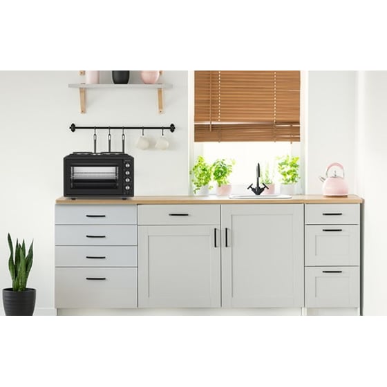 DAVOLINE URBAN CHEF 3703 BL  37 Lt Μαύρο Ηλεκτρικό Κουζινάκι image 2