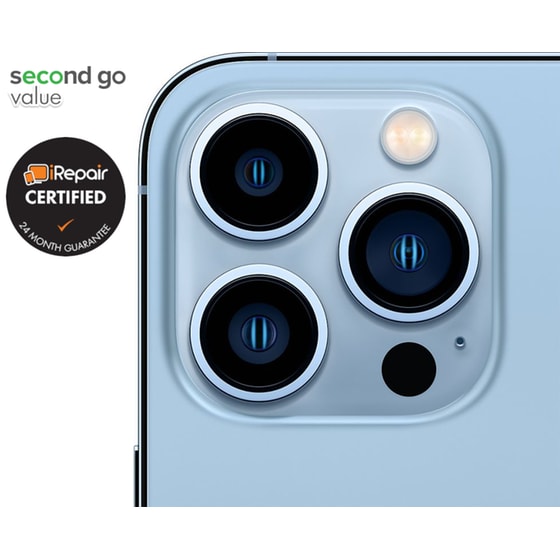 Μεταχειρισμένο Apple iPhone 13 Pro Max 256GB Sierra Blue second go value Certified by iRepair image 3