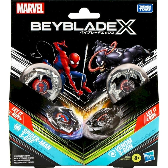 Beyblade X Marvel Spiderman vs Venom (G0288) image 0
