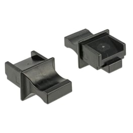 Delock Κάλυμμα Προστασίας Για Θύρα Rj45 64020, Μαύρο, 10τμχ