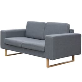 Διθέσιος Καναπές VidaXL 156x82cm - Ανοιχτό Γκρι